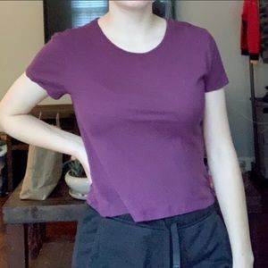 pacsun basic maroon shirt